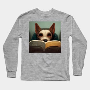 Bookish Pup Long Sleeve T-Shirt